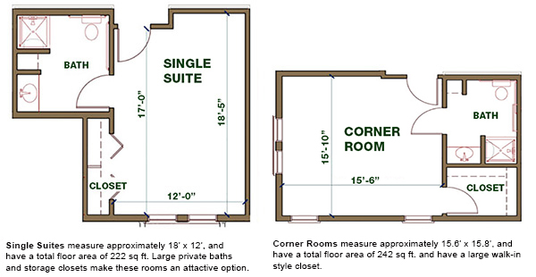 Sunset Ridge Johnson Creek Room Floor Plans